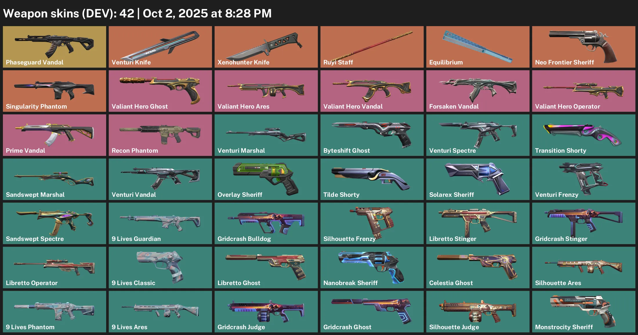 ASIA/SEA/OCE | 42 Skins + 4 Knives | Valiant Hero Bundle | Phaseguard Vandal | Forsaken Vandal | Prime Vandal | Xenohunter Knife | OMG RADIANT BUDDY!!